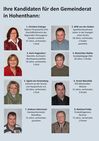 Gemeinderatskandidatinnen und -kandidaten